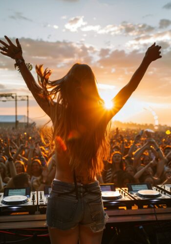 Festival Joy at Sunset